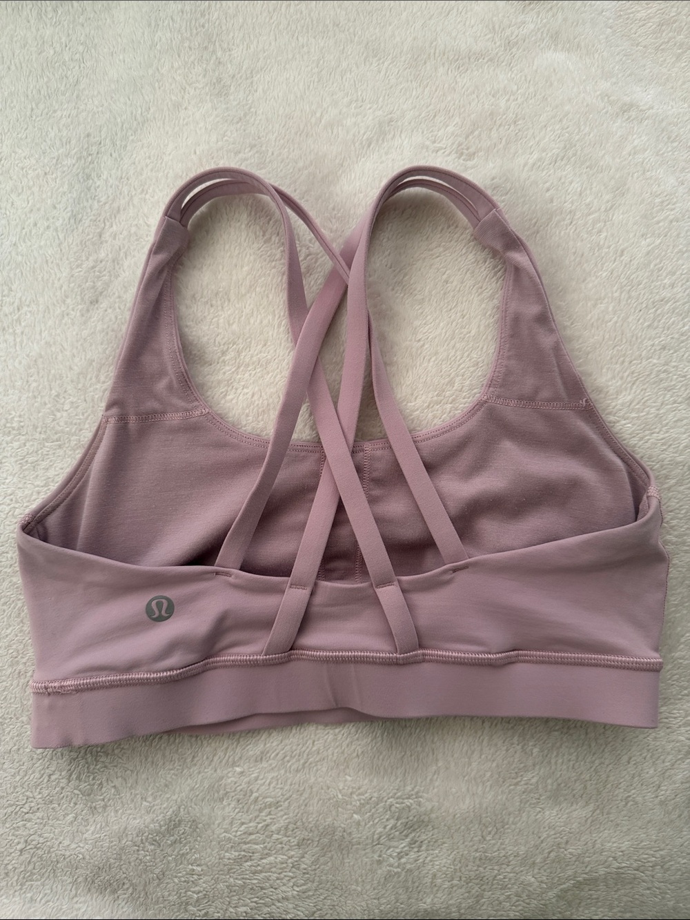 lululemon athletica Strappy Sports Bra in Mauve Pink size 6